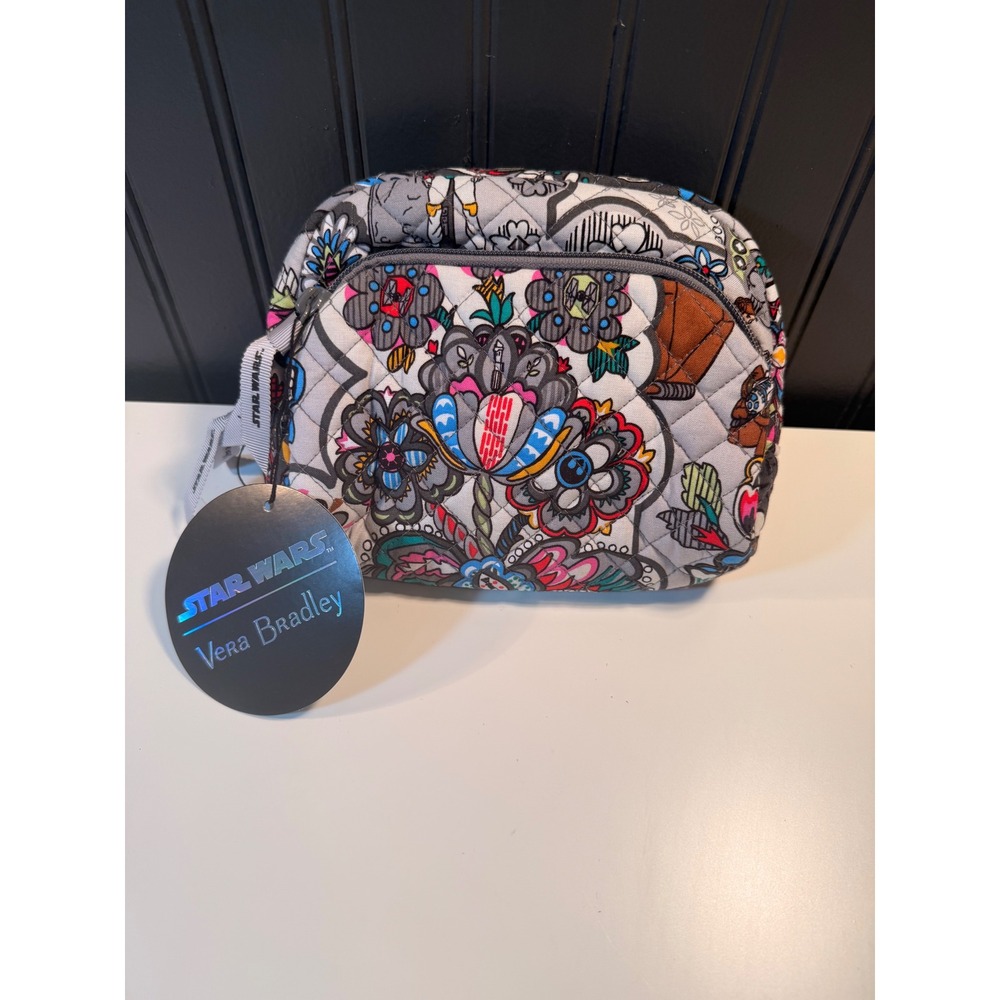Vera Bradley Star Wars Far Far Away Quilted Cotton Cosmetic Pouch Bag New